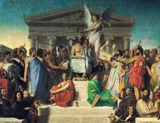 Ingres, Jean_Auguste_Dominique, Apotheose Homers, 1827, l auf Lwd